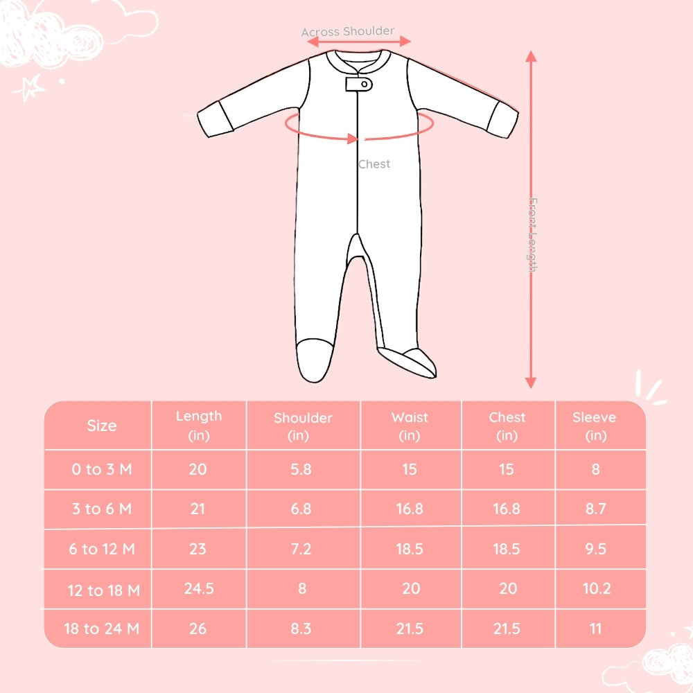 Baby Bamboo Sleepsuit - Reindeer Rider