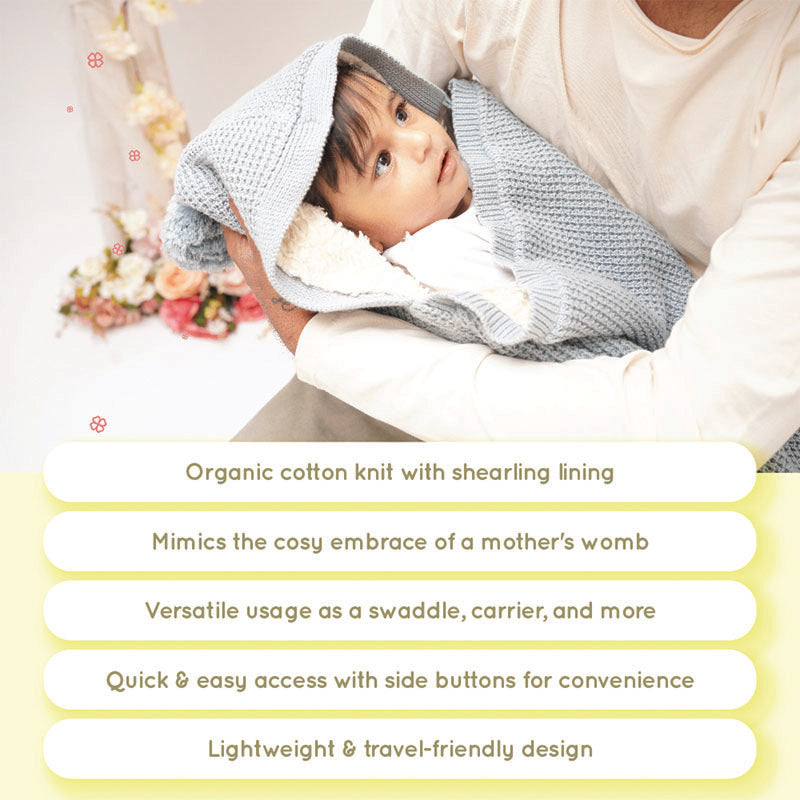 Snow Frost Cocoon Baby Blanket