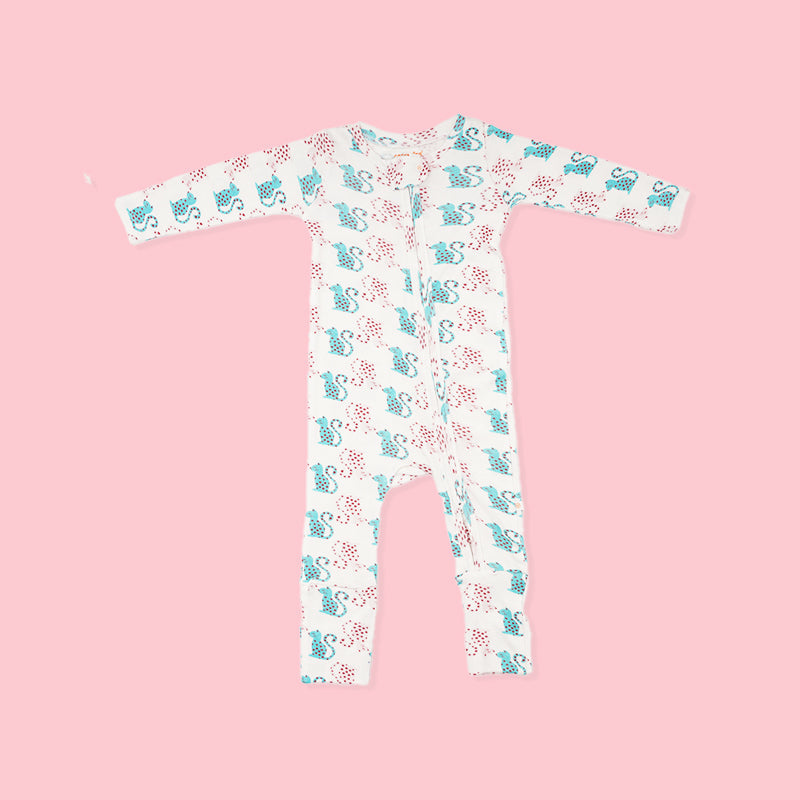 Baby Bamboo Sleepsuit - Catnap