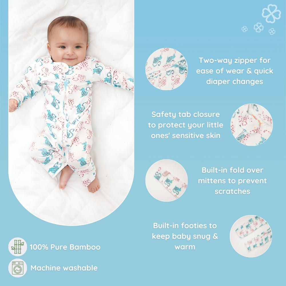 Baby Bamboo Sleepsuit - Catnap