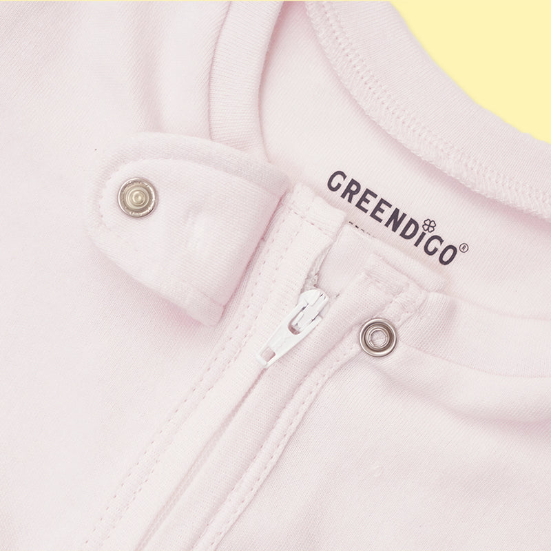 Baby Bamboo Sleepsuit - Rosy Dreams
