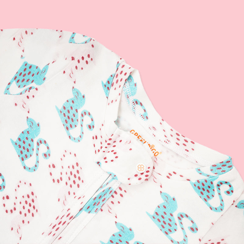Baby Bamboo Sleepsuit - Catnap