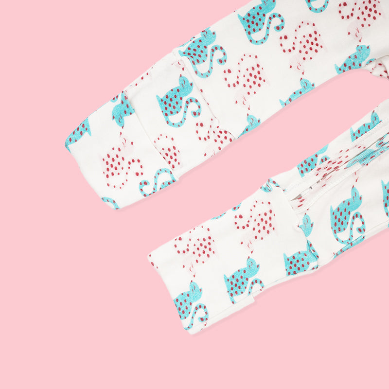 Baby Bamboo Sleepsuit - Catnap