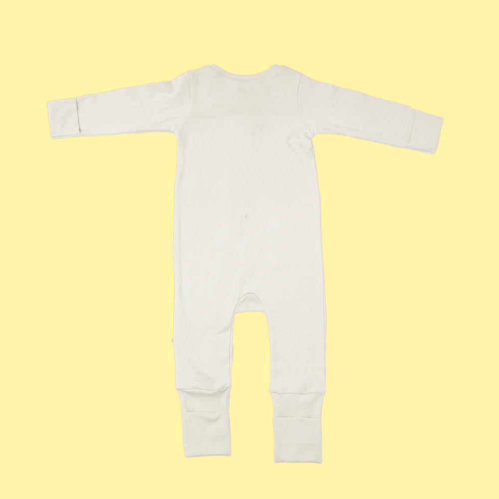 Baby Bamboo Sleepsuit - Candy Cane