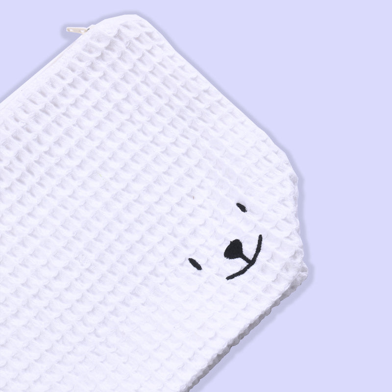 Baby Organic Cotton Hooded Towel - Bear Hug