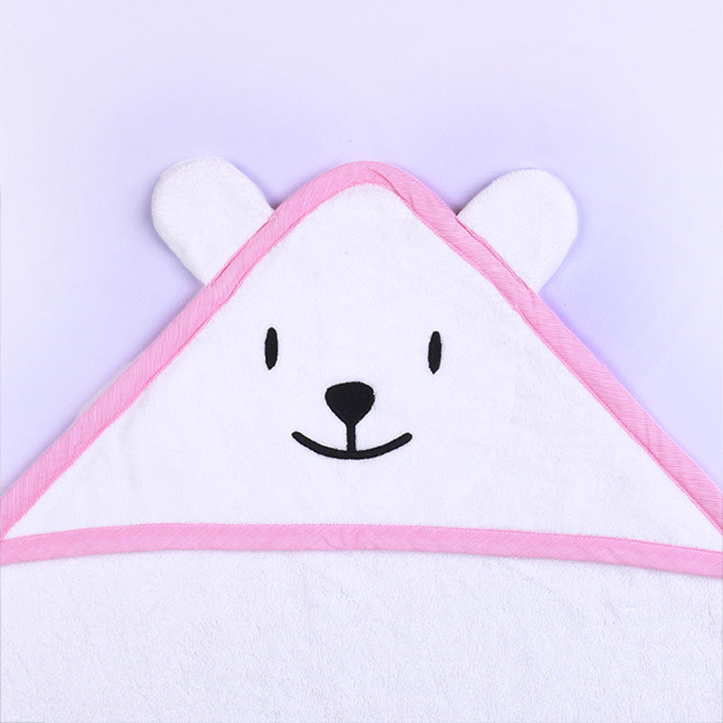 Baby Organic Cotton Hooded Towel - Bear With Me