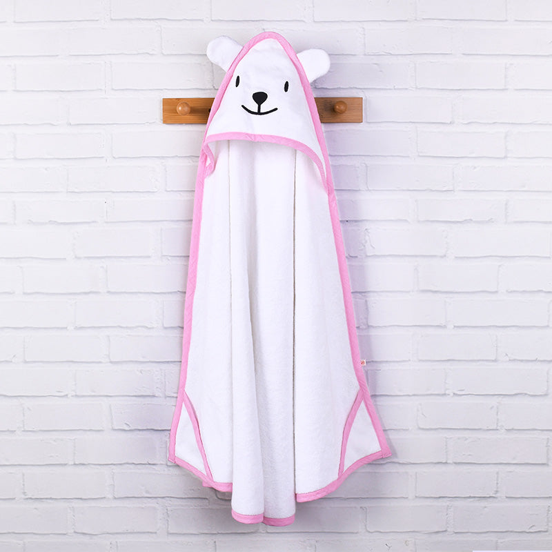 Baby Organic Cotton Hooded Towel - Bear With Me