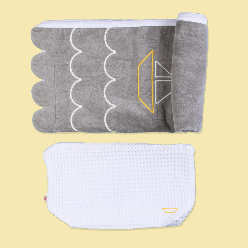 Baby Organic Cotton Towel - Seas the Day