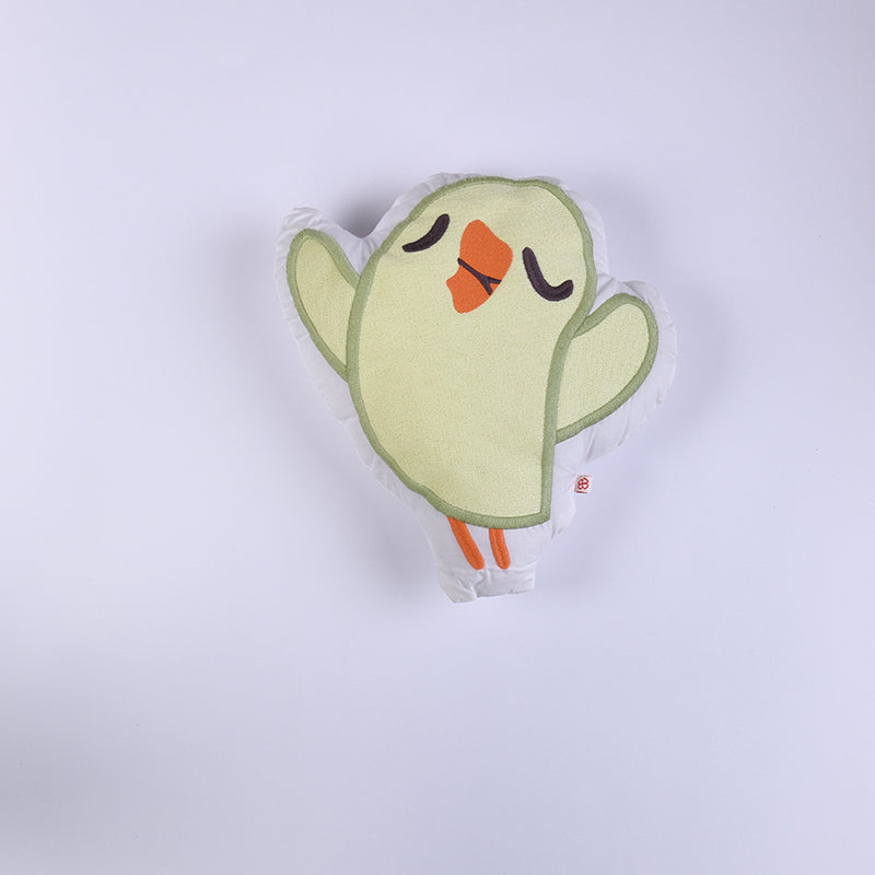 Baby Organic Cotton Reversible Blanket, Multipurpose Cloths & Shape Cushion - Chirpy Birdie