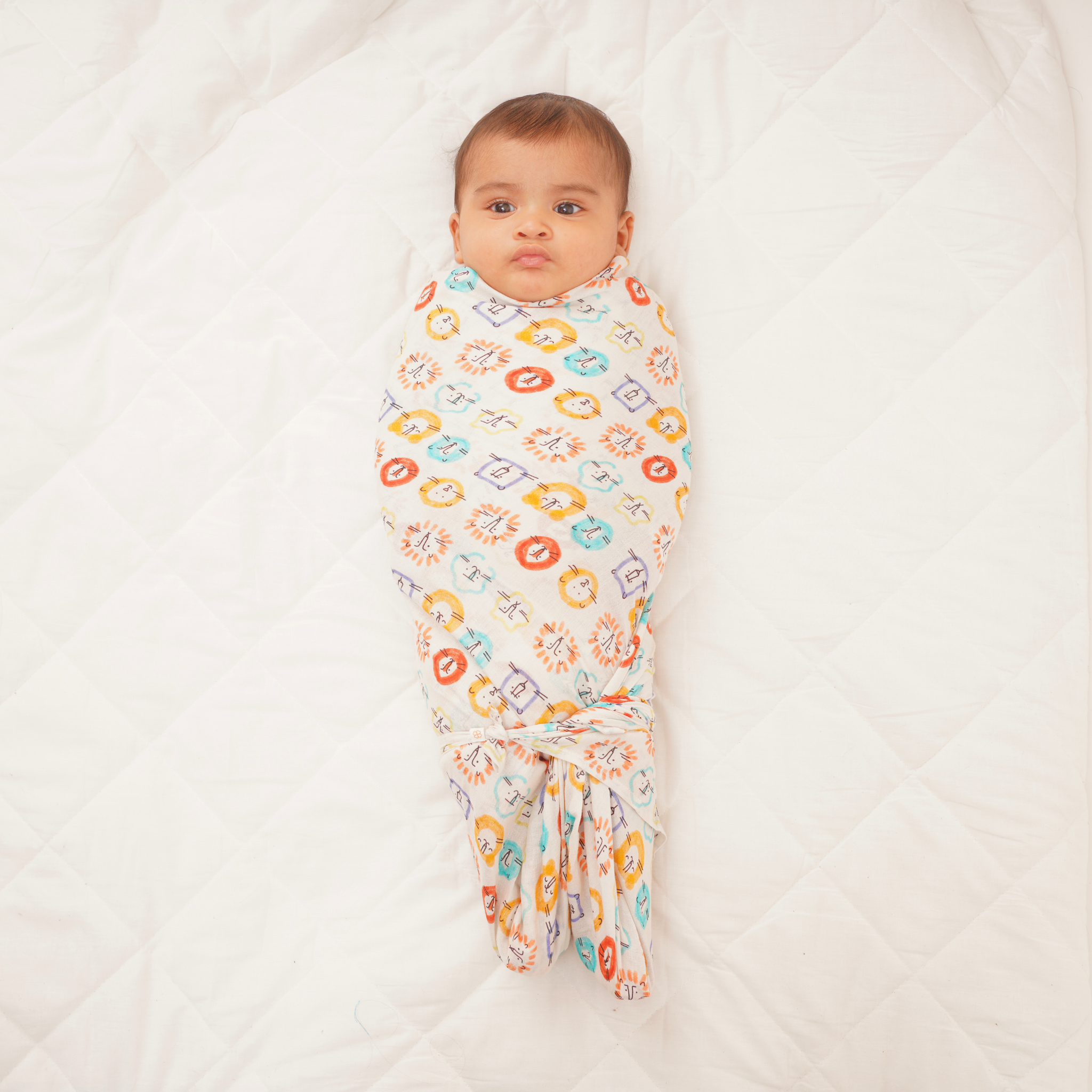 Baby Muslin Swaddles - Doodle Delight - Pack of 2