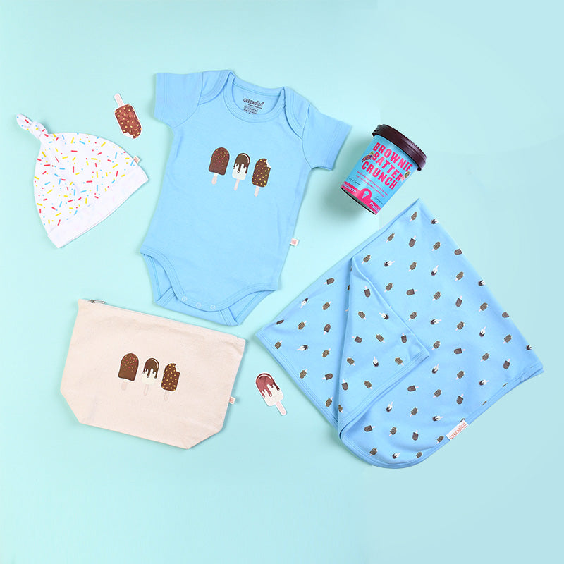 Baby Organic Cotton Gift Set - Brownie Batter Crunch