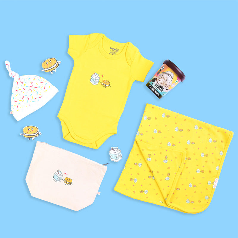 Baby Organic Cotton Gift Set - Cookies & Cream