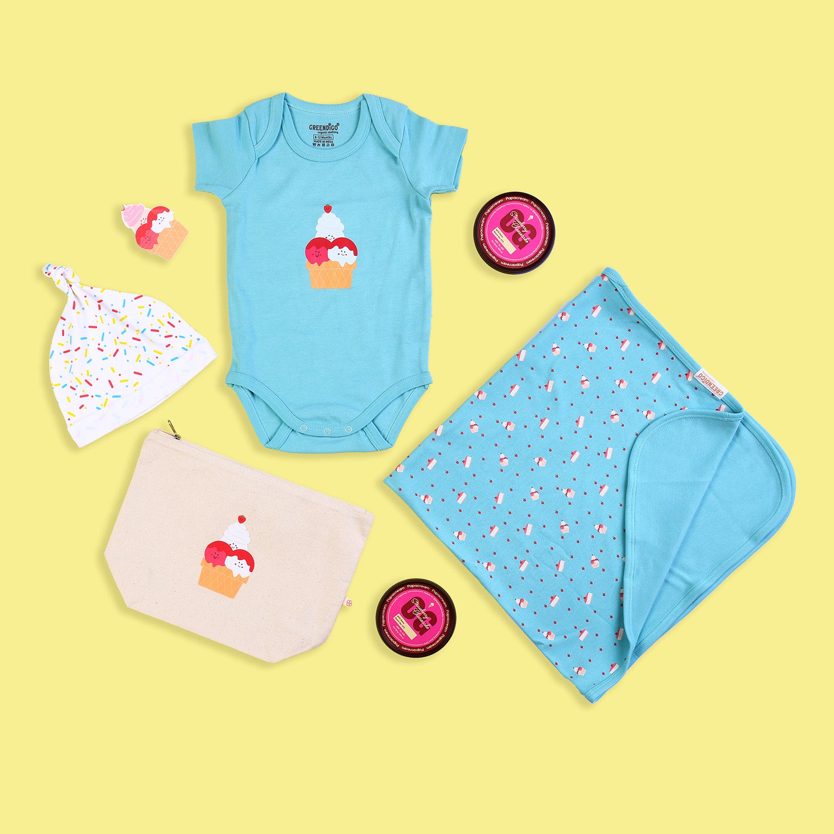 Baby Organic Cotton Gift Set - OG Strawberry Cheesecake