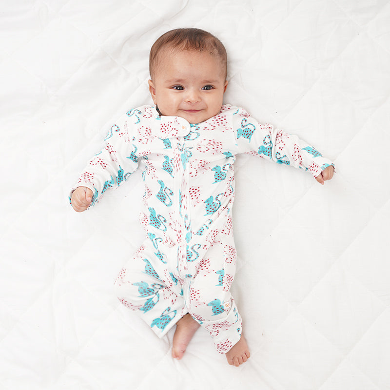 Baby Bamboo Sleepsuit - Catnap