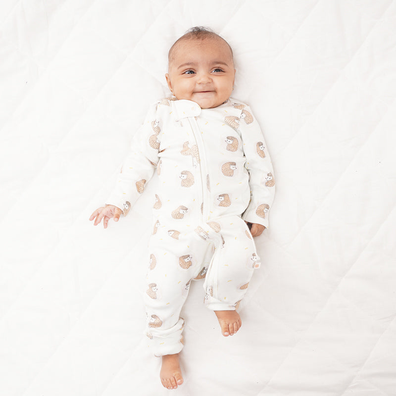 Baby Bamboo Sleepsuit - Spiky Snuggles
