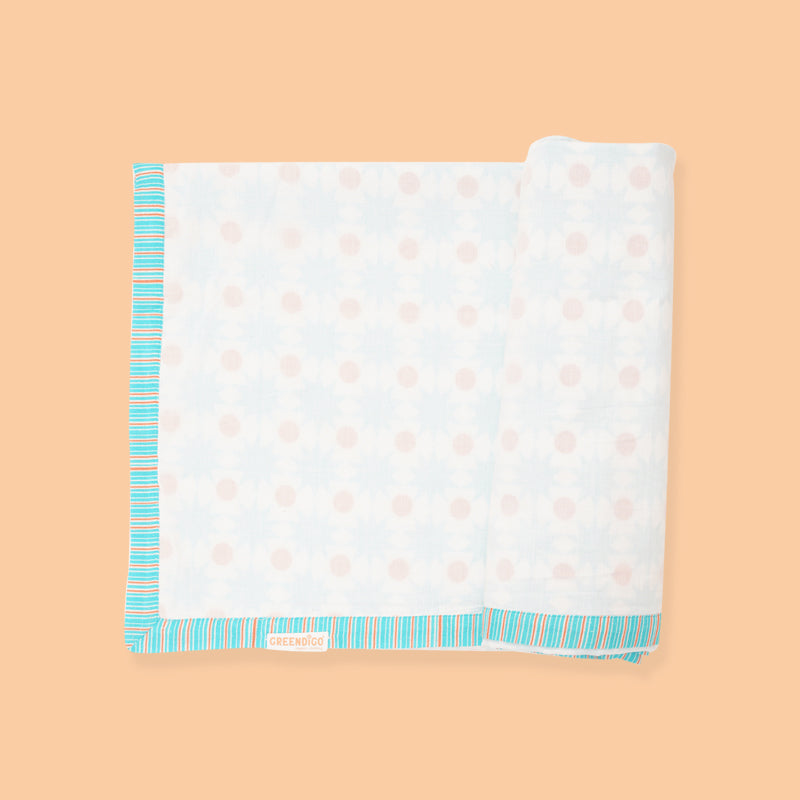Baby Muslin Dohar - Sparkling Fireworks