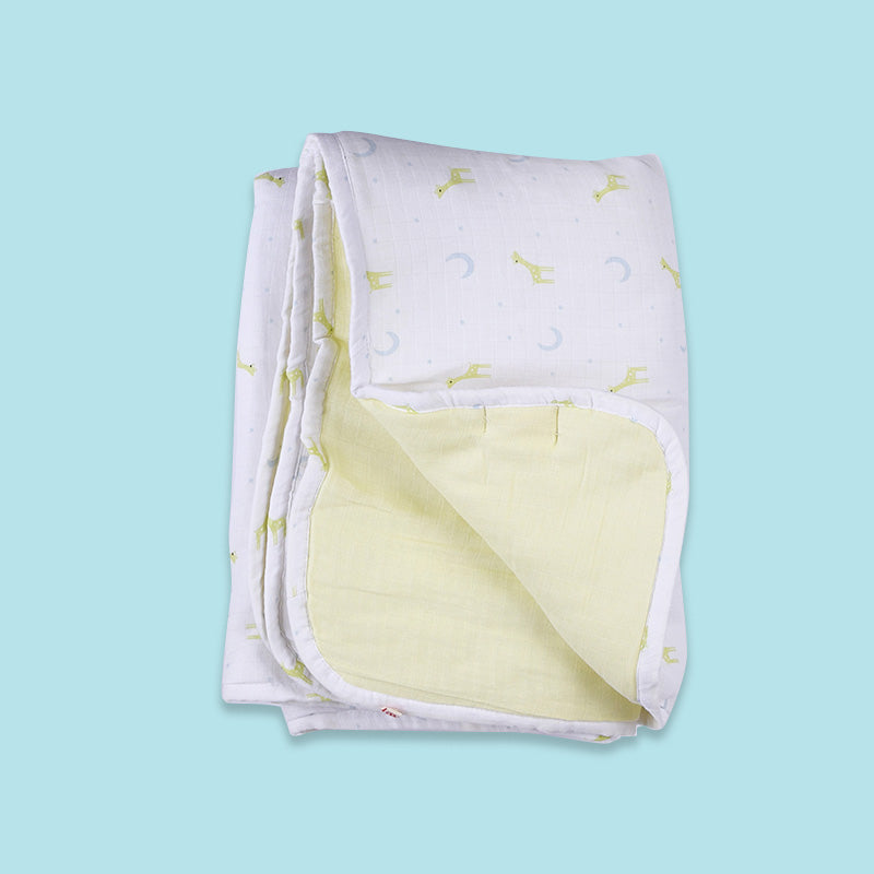 Baby Organic Cotton Reversible Blanket, Multipurpose Cloths & Shape Cushion - Spotty Dotty