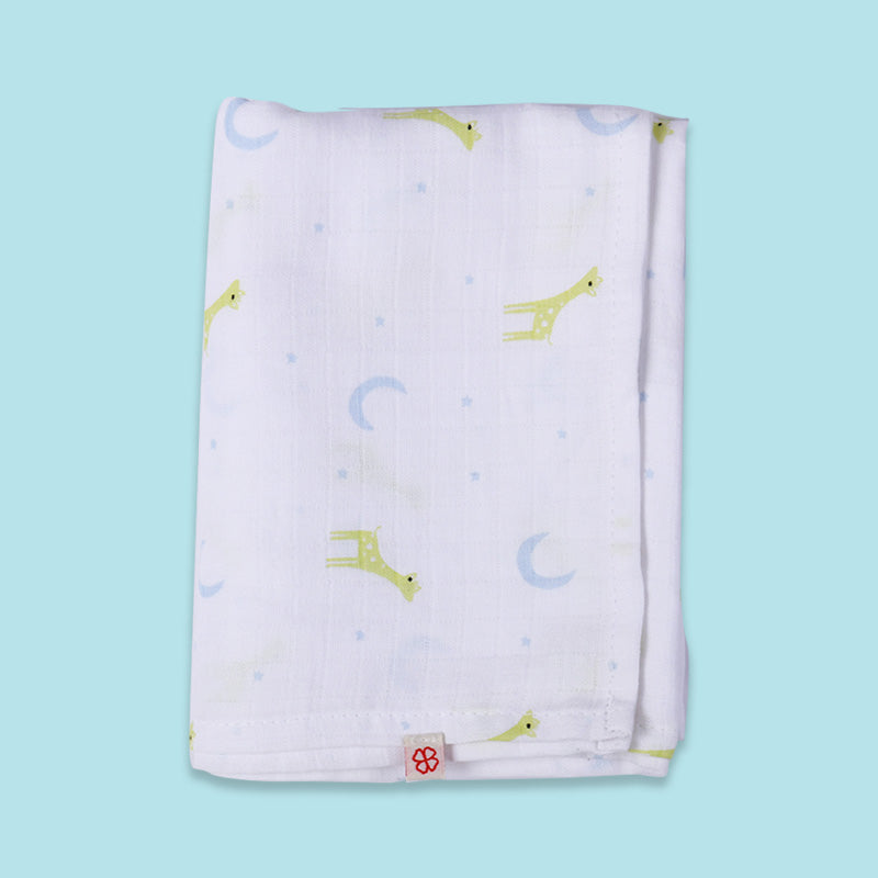Baby Organic Cotton Reversible Blanket, Multipurpose Cloths & Shape Cushion - Spotty Dotty