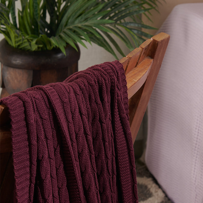 Baby Organic Cotton Snuggly Blanket - Berry