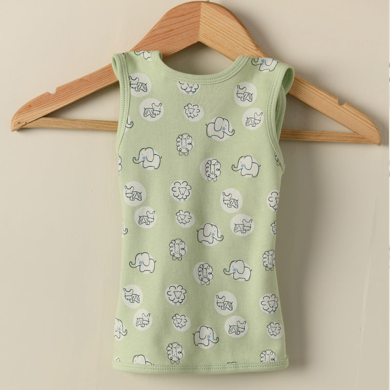 Preemie Baby Organic Cotton Frock - Meadow Shadow
