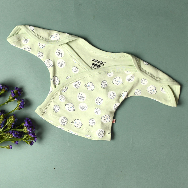 Preemie Baby Organic Cotton Top - Buds On The Farm
