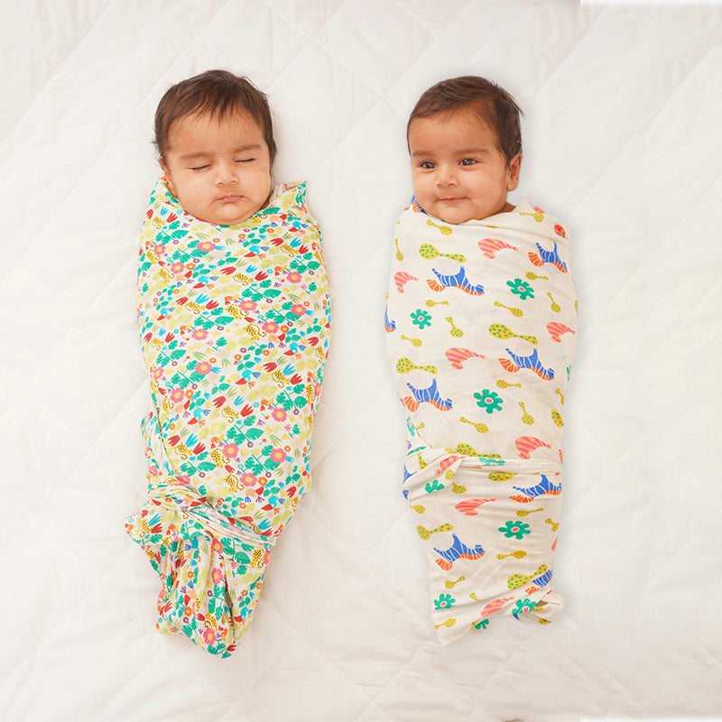 Baby Muslin Swaddles - Colorful Dreams - Pack of 2