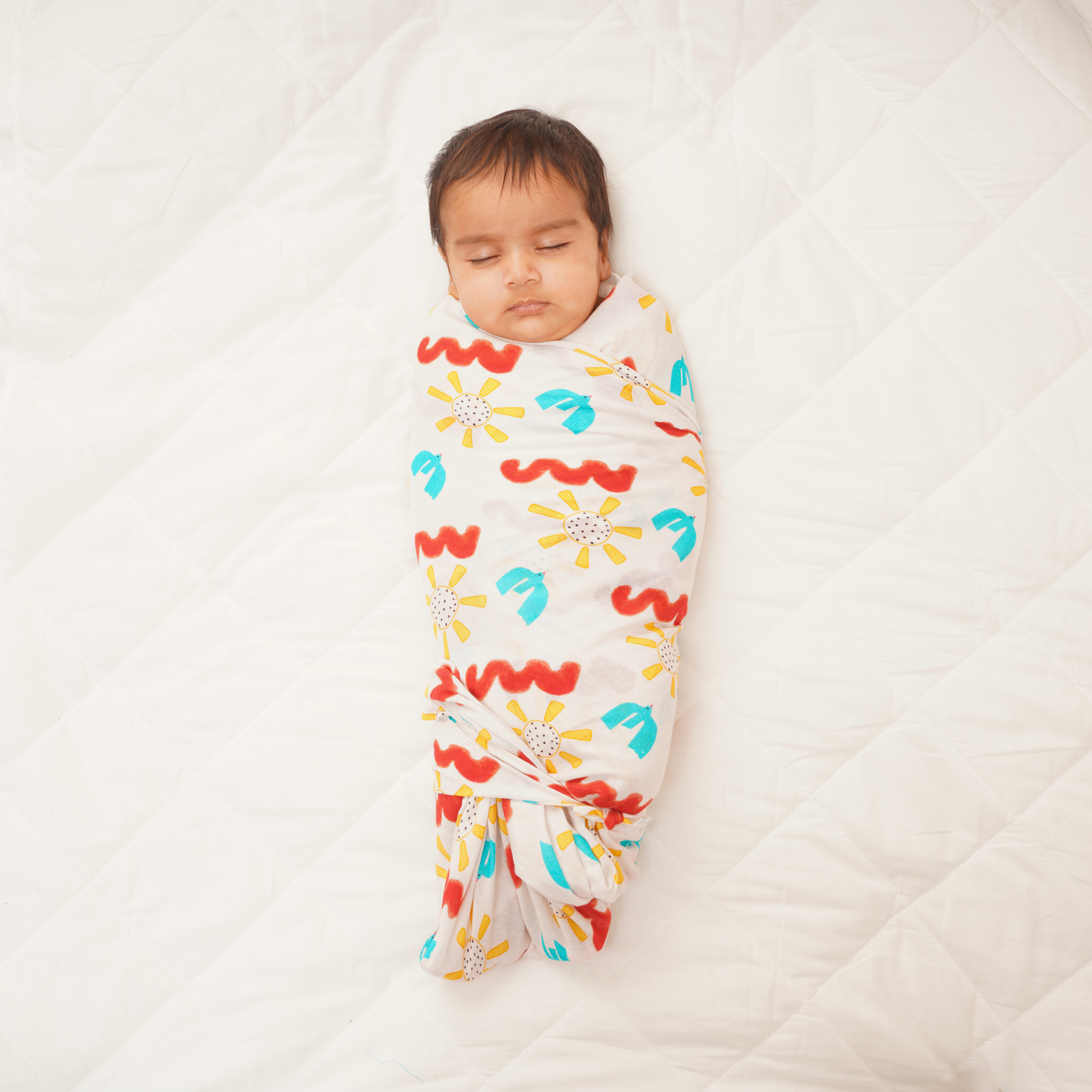 Baby Muslin Swaddles - Doodle Delight - Pack of 2