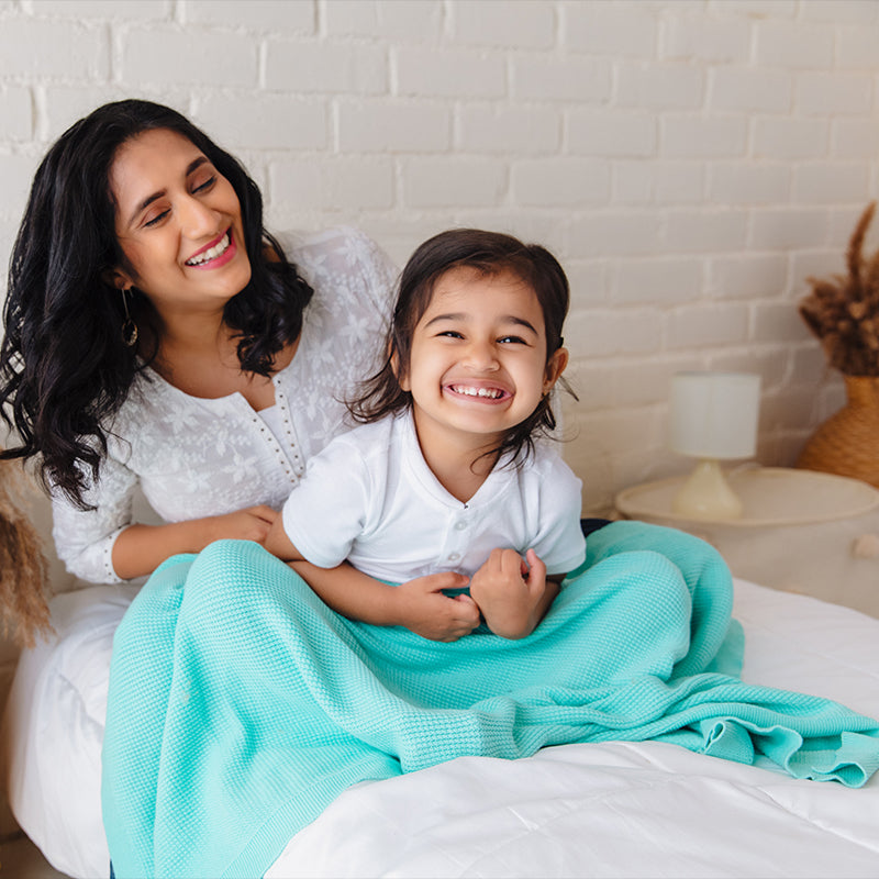 Baby Organic Cotton Blanket - Sea Spray