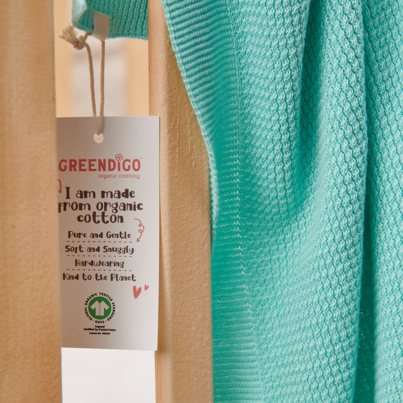 Baby Organic Cotton Blanket - Sea Spray